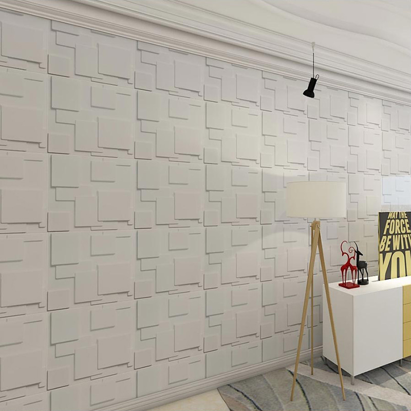 Pared 3d Veggpaneler Tapet Veggbelegg for hjemmedekorasjon Innendørspanel De Pvc Moderne Geometrisk Villa