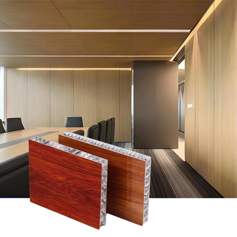 18 mm aluminiums honeycomb paneler for skap og kjøkkendør Aluminium honeycomb paneler fabrikk