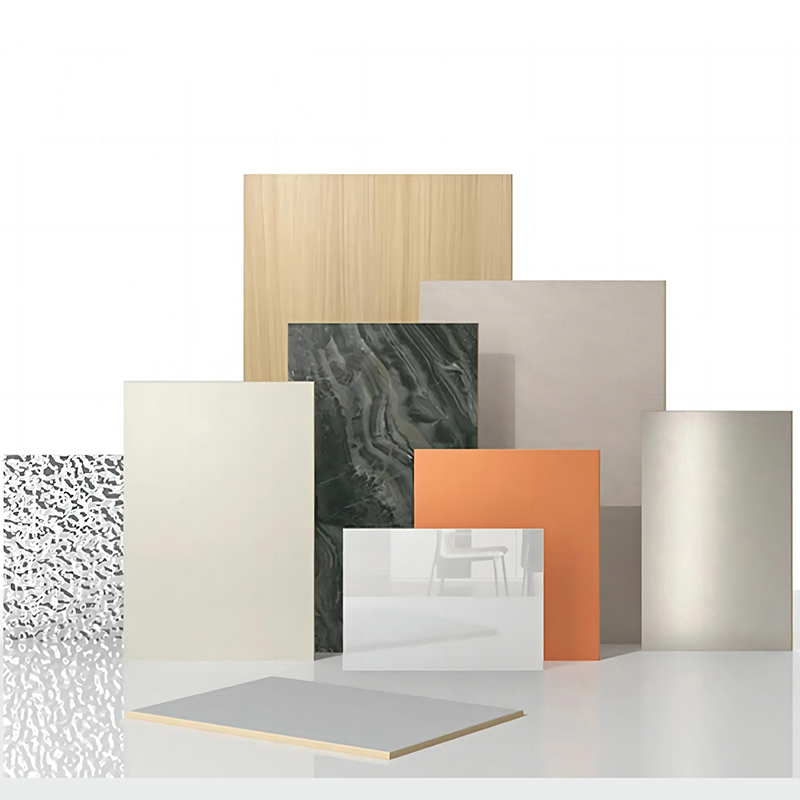 Lett PVC-karbonkrystallplate Høydensitet Anti-ripe 5 mm-8 mm tykk for kommersiell hotellbaderomsdekorasjon Brannsikker B1-klasse Slitesterk veggpanel