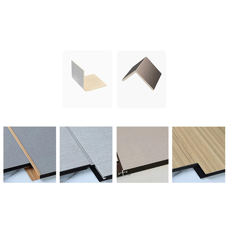 Lett PVC-karbonkrystallplate Høydensitet Anti-ripe 5 mm-8 mm tykk for kommersiell hotellbaderomsdekorasjon Brannsikker B1-klasse Slitesterk veggpanel