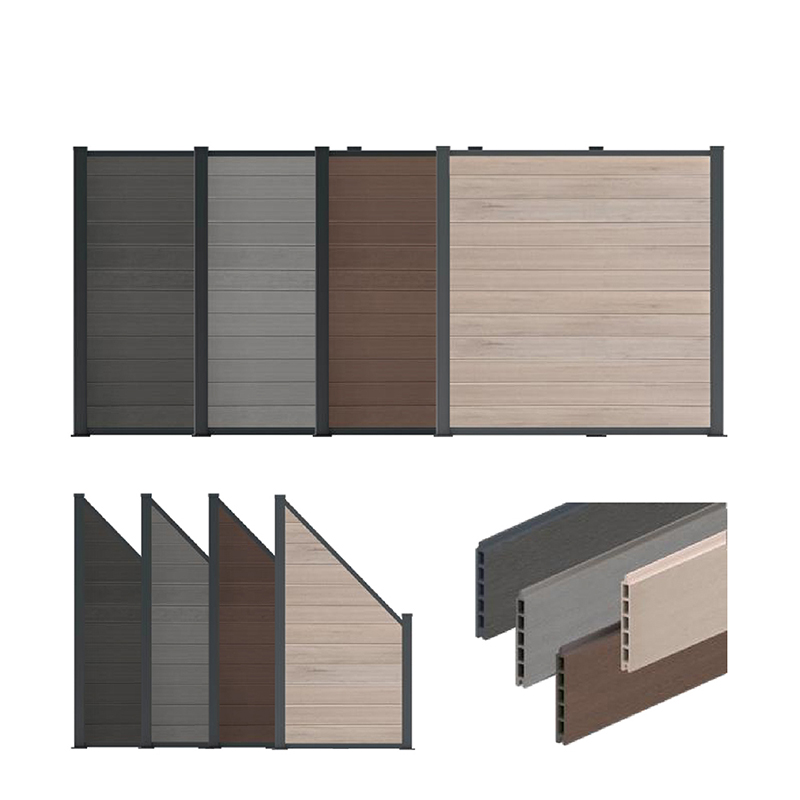 Tre Plast Kompositt Wpc Gjerde Hjem Hage Gårdsplass gjerdepaneler bedre enn vinyl Pvc gjerde Vanntett Utendørs Privacy Board Hdpe