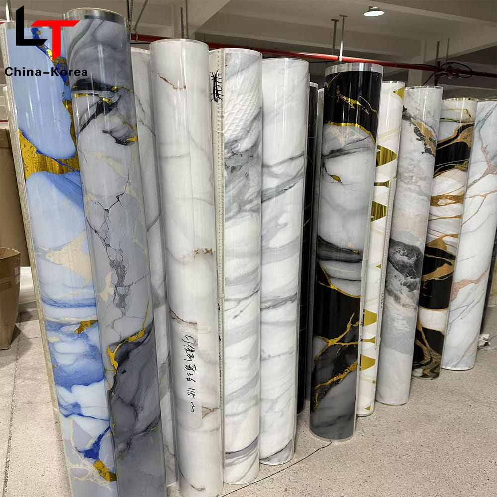 3D 5D utskrift Laminering Varmeoverføringsfilm PVC Møbeldekorasjonsfilm Vakuumpressefolie for dørveggpanel WPC UV-plate