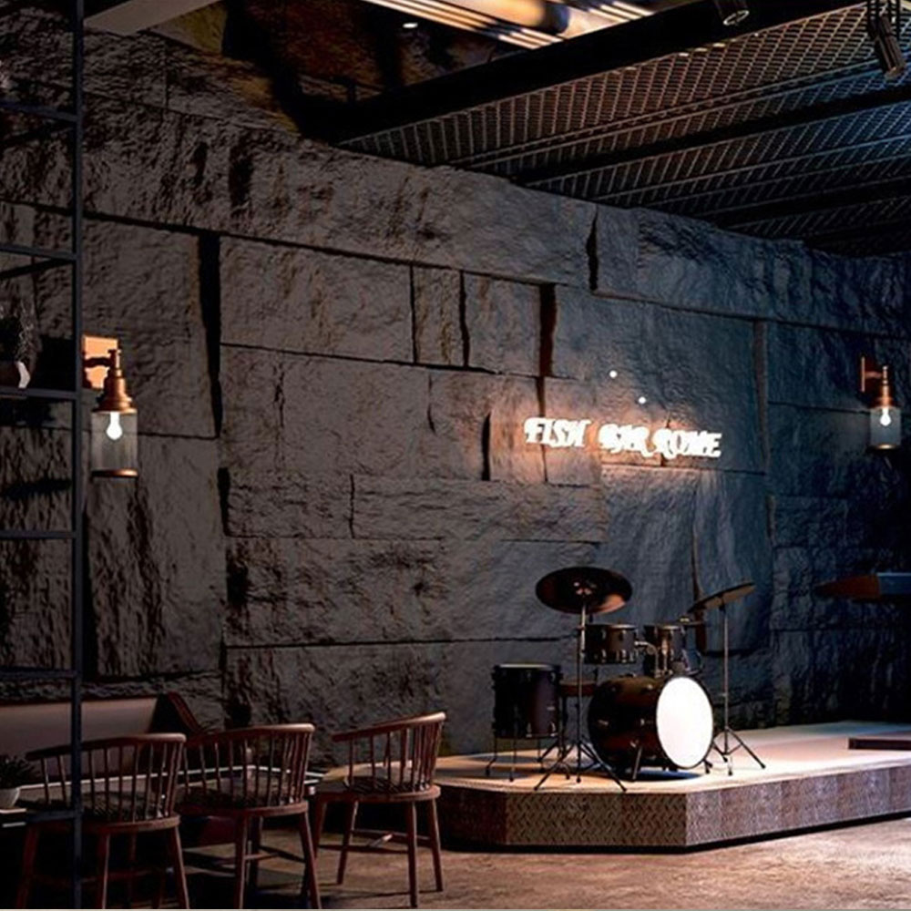 60*30 cm dekorativ finerplate dekor kunstig polyuretan Pu steinveggpanel kunstig stein til hjemmet