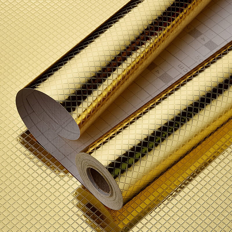 Selvklebende veggklistremerker Engros tapet, PVC veggklistremerke for spisestue Soverom Stue Antikollisjonstapet