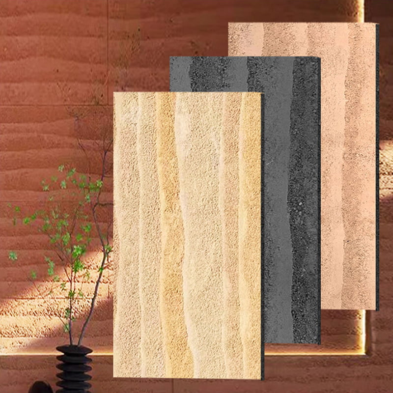 Moderne design Brannsikre lette veggpaneler Nytt materiale Myk steinbekledning Fleksibel MCM-fliser Lineær steinveggbelegg