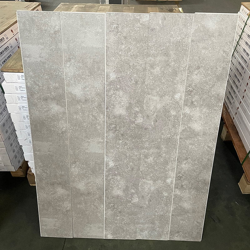 Hvit og svart marmor trekorn stiv kjernelås Klikklås Vinylplankegulv Piso PVC Interiør Klikk Piso SPC-gulv