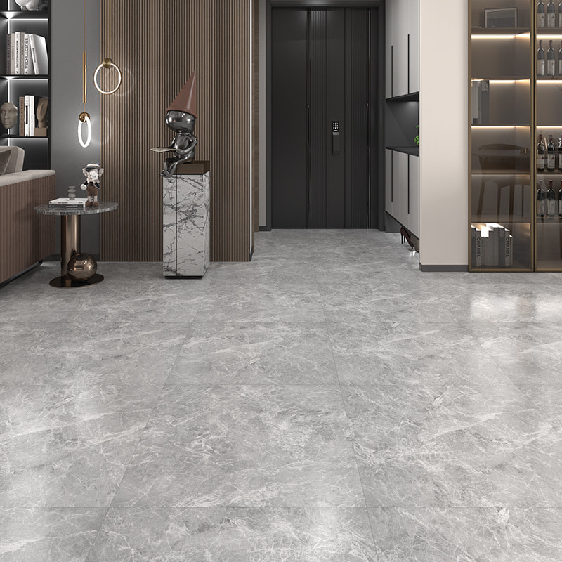 Hvit og svart marmor trekorn stiv kjernelås Klikklås Vinylplankegulv Piso PVC Interiør Klikk Piso SPC-gulv