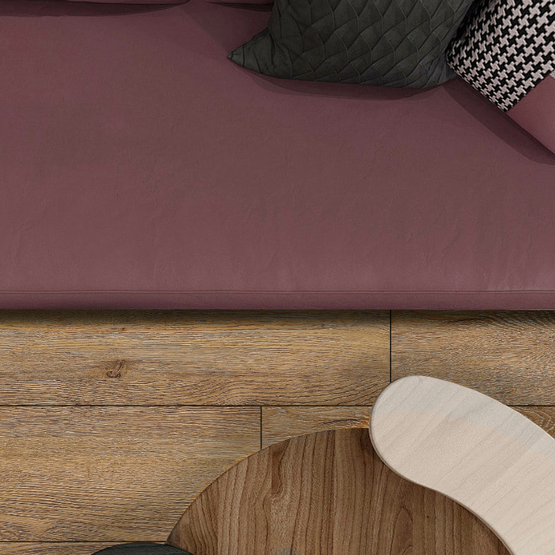 Holdbarhet Plastfliser Flytende Vanntett Trekorn 4mm 5mm 6mm 7mm 8mm PVC Click Vinyl Plank SPC Gulvbelegg