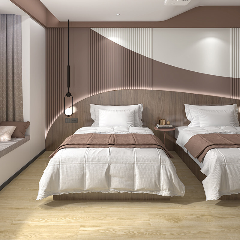 Holdbarhet Plastfliser Flytende Vanntett Trekorn 4mm 5mm 6mm 7mm 8mm PVC Click Vinyl Plank SPC Gulvbelegg